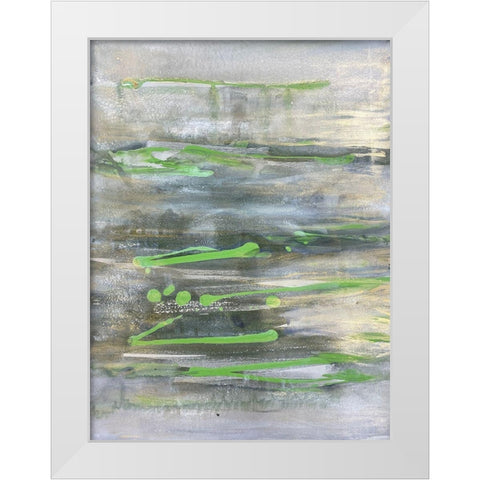 Elemental Abstraction White Modern Wood Framed Art Print by Charest, Doris