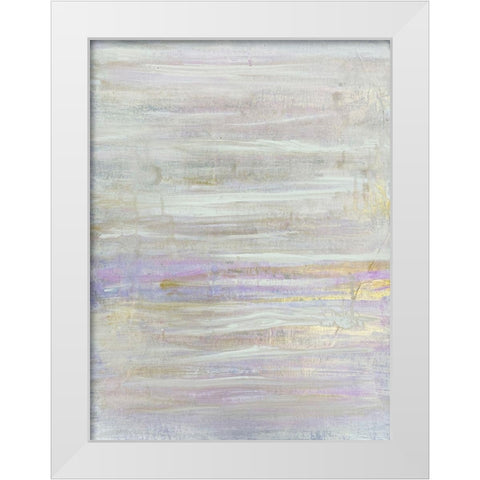 Soft Depths 1 White Modern Wood Framed Art Print by Charest, Doris