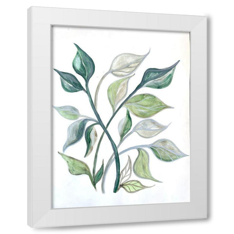 Surfaced Growth 1 White Modern Wood Framed Art Print by Charest, Doris