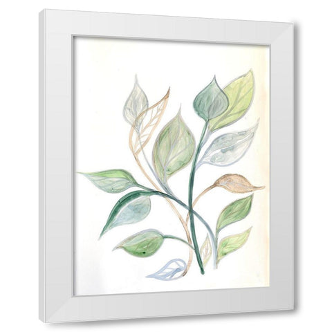 Surfaced Growth 2 White Modern Wood Framed Art Print by Charest, Doris