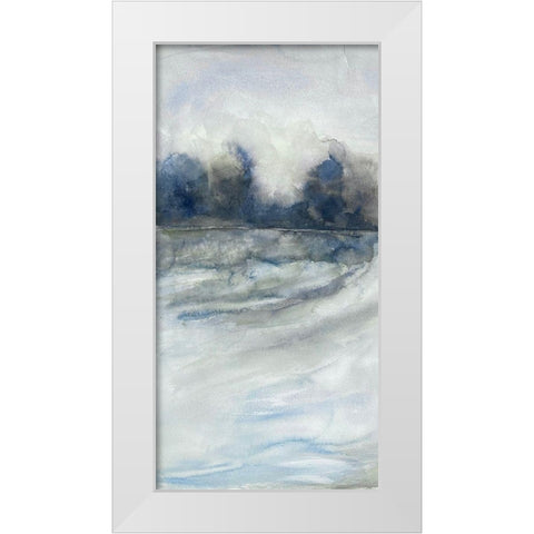 Morning Showers 2 White Modern Wood Framed Art Print by Charest, Doris