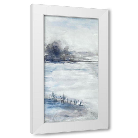 Restless Beaches 2 White Modern Wood Framed Art Print by Charest, Doris