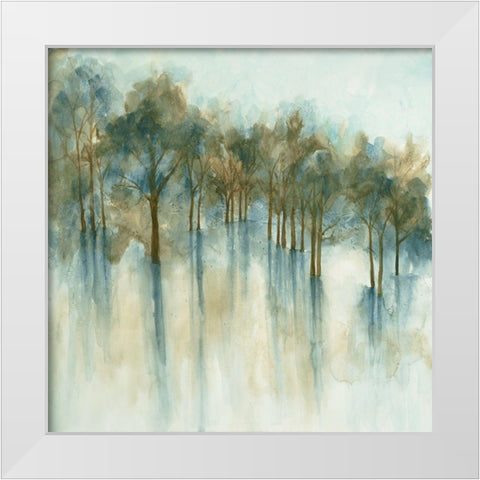Forest Glen White Modern Wood Framed Art Print by Charest, Doris