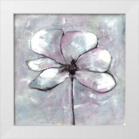 Cherished Bloom 1 White Modern Wood Framed Art Print by Charest, Doris
