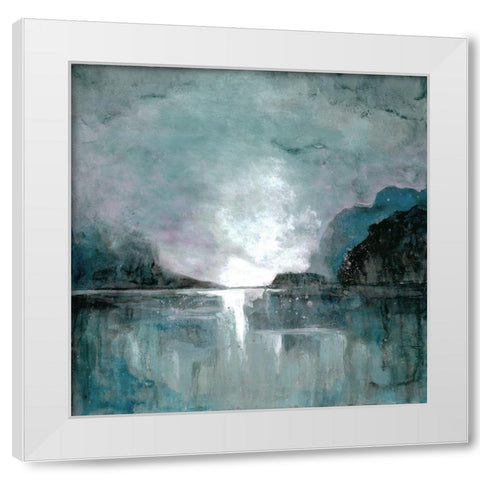 Still Water White Modern Wood Framed Art Print by Charest, Doris