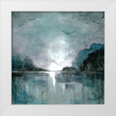 Still Water White Modern Wood Framed Art Print by Charest, Doris