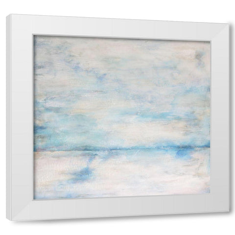 Whiteout 1 White Modern Wood Framed Art Print by Charest, Doris