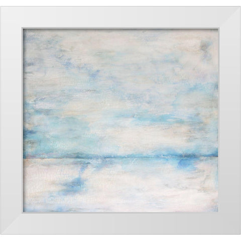 Whiteout 1 White Modern Wood Framed Art Print by Charest, Doris