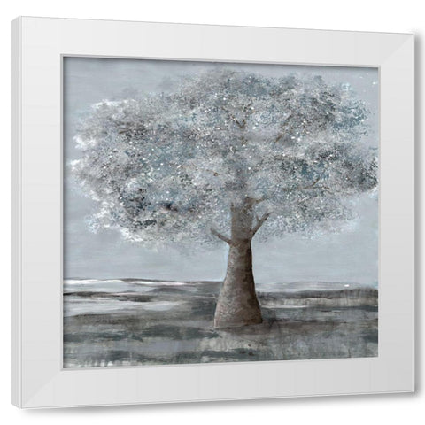 Solitary Beauty 2 White Modern Wood Framed Art Print by Charest, Doris