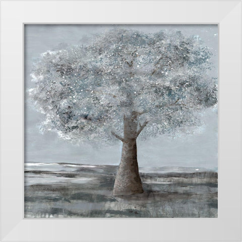 Solitary Beauty 2 White Modern Wood Framed Art Print by Charest, Doris