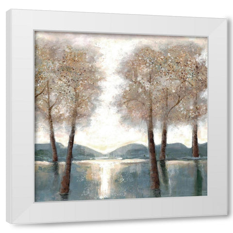 Approaching Woods 2 White Modern Wood Framed Art Print by Charest, Doris