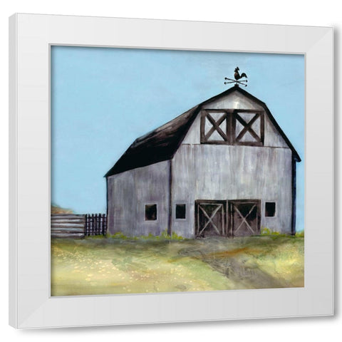 Peaceful Barn 2 White Modern Wood Framed Art Print by Charest, Doris