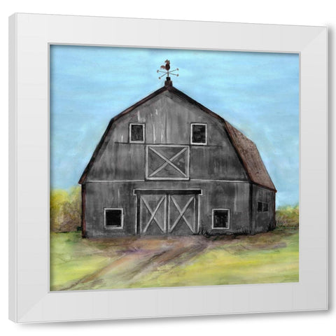 Peaceful Barn 2 White Modern Wood Framed Art Print by Charest, Doris