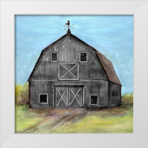 Peaceful Barn 2 White Modern Wood Framed Art Print by Charest, Doris