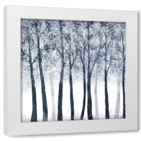 Wooded Grove White Modern Wood Framed Art Print by Charest, Doris