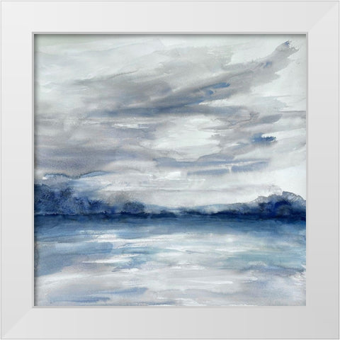 Gloomy Square 1 White Modern Wood Framed Art Print by Charest, Doris