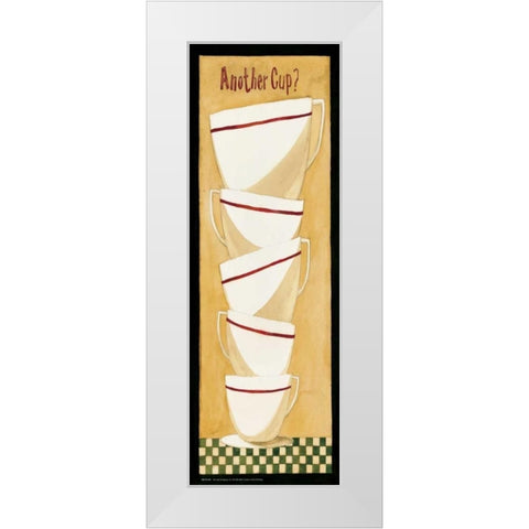 Another Cup White Modern Wood Framed Art Print by DiPaolo, Dan