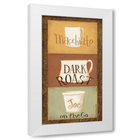 Tile Panel 2 White Modern Wood Framed Art Print by DiPaolo, Dan