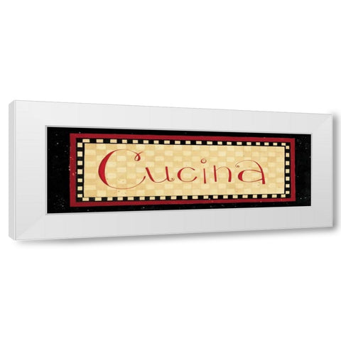 Cucina White Modern Wood Framed Art Print by DiPaolo, Dan