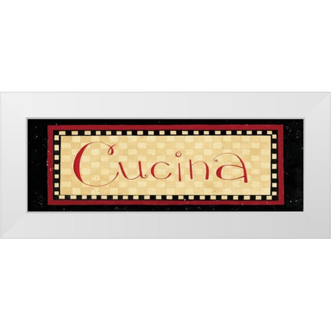 Cucina White Modern Wood Framed Art Print by DiPaolo, Dan