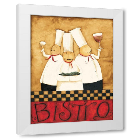 Happy Chefs White Modern Wood Framed Art Print by DiPaolo, Dan