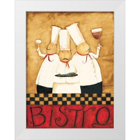 Happy Chefs White Modern Wood Framed Art Print by DiPaolo, Dan