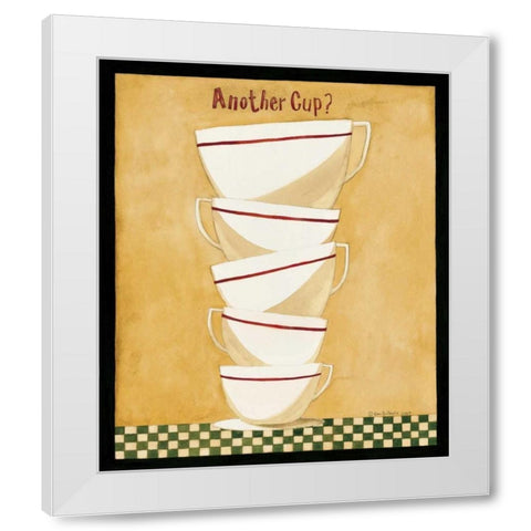 Another Cup White Modern Wood Framed Art Print by DiPaolo, Dan