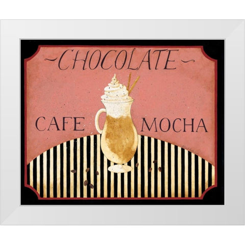 Mocha White Modern Wood Framed Art Print by DiPaolo, Dan