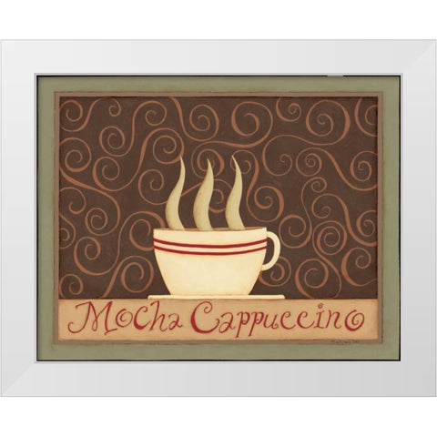 Moch White Modern Wood Framed Art Print by DiPaolo, Dan