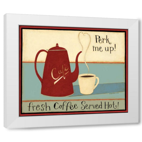 Perk Me Up! White Modern Wood Framed Art Print by DiPaolo, Dan