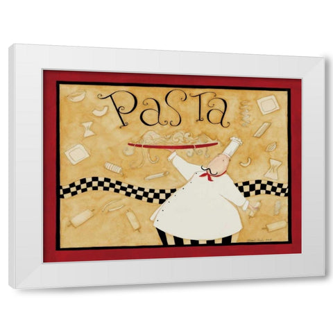 Pasta White Modern Wood Framed Art Print by DiPaolo, Dan