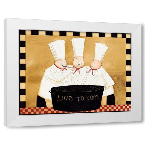 Tasting Chefs White Modern Wood Framed Art Print by DiPaolo, Dan