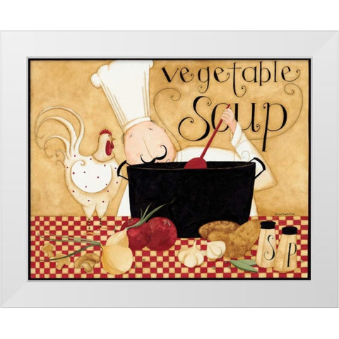 Soup White Modern Wood Framed Art Print by DiPaolo, Dan