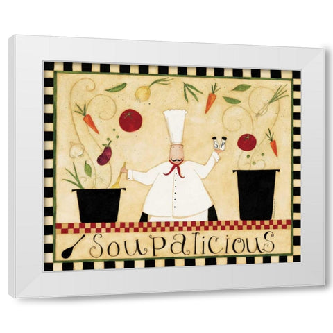 Soupalicious White Modern Wood Framed Art Print by DiPaolo, Dan