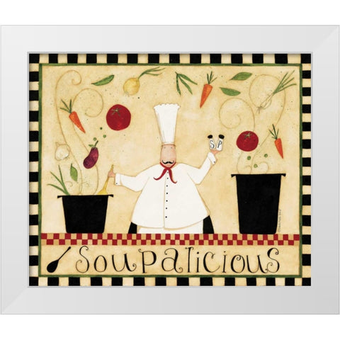 Soupalicious White Modern Wood Framed Art Print by DiPaolo, Dan