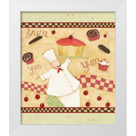 YumYum White Modern Wood Framed Art Print by DiPaolo, Dan