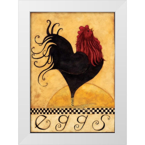 Eggs White Modern Wood Framed Art Print by DiPaolo, Dan