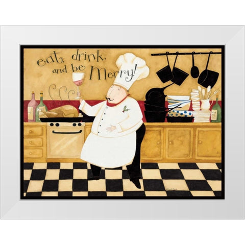 Cooking With Wine White Modern Wood Framed Art Print by DiPaolo, Dan