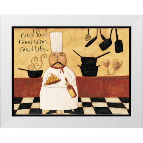 Served Up White Modern Wood Framed Art Print by DiPaolo, Dan