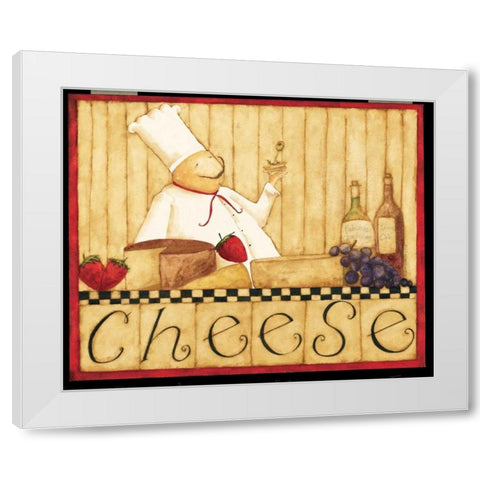 Cheese White Modern Wood Framed Art Print by DiPaolo, Dan