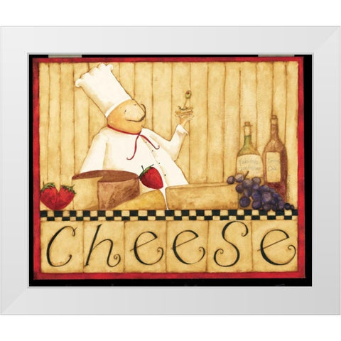 Cheese White Modern Wood Framed Art Print by DiPaolo, Dan