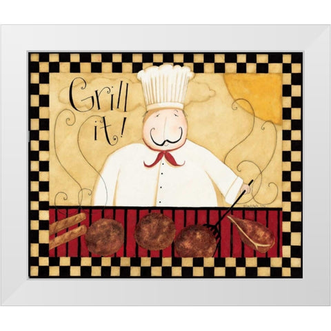 Cook It White Modern Wood Framed Art Print by DiPaolo, Dan