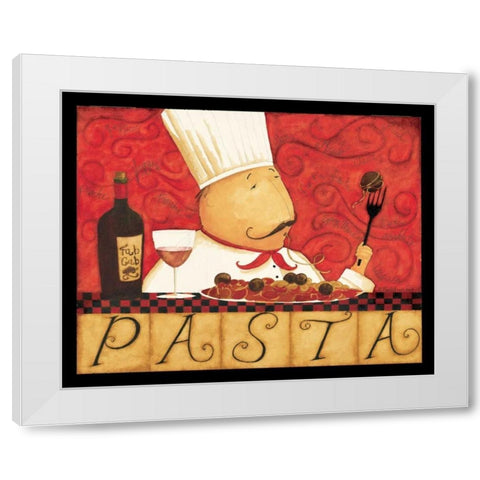 Old Chef White Modern Wood Framed Art Print by DiPaolo, Dan