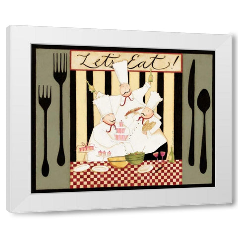 Eating Time White Modern Wood Framed Art Print by DiPaolo, Dan