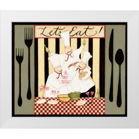 Eating Time White Modern Wood Framed Art Print by DiPaolo, Dan