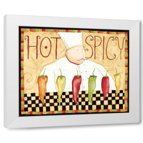 Hot Spice White Modern Wood Framed Art Print by DiPaolo, Dan