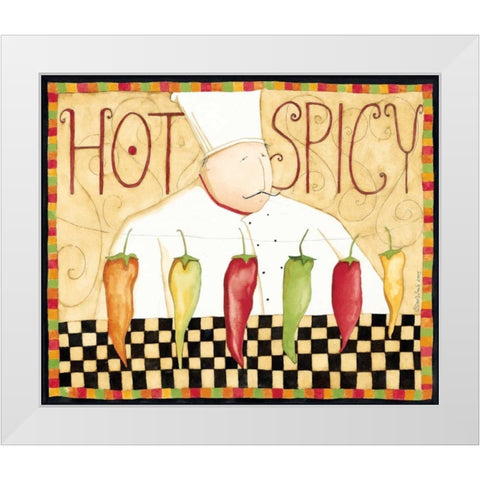 Hot Spice White Modern Wood Framed Art Print by DiPaolo, Dan