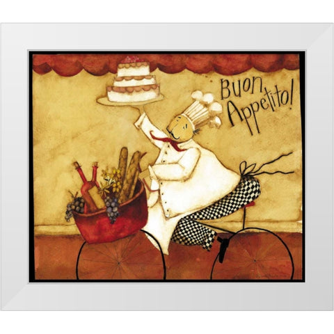 Eat Up White Modern Wood Framed Art Print by DiPaolo, Dan