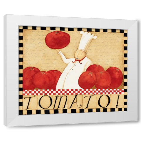 Tomatoes White Modern Wood Framed Art Print by DiPaolo, Dan