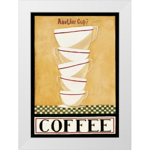 Another Cup White Modern Wood Framed Art Print by DiPaolo, Dan